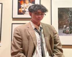 Richard is often seen wearing glasses in his posts.